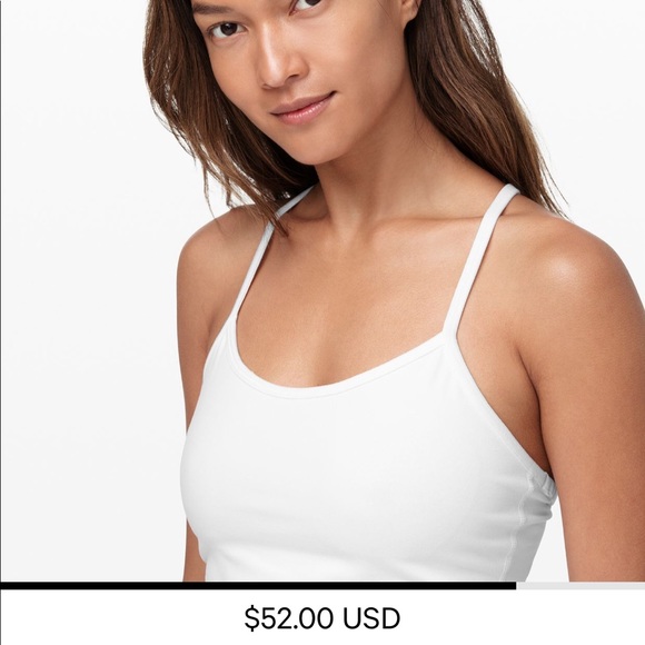 đź–¤Lululemon White Tank Top size 4 - Picture 4 of 8